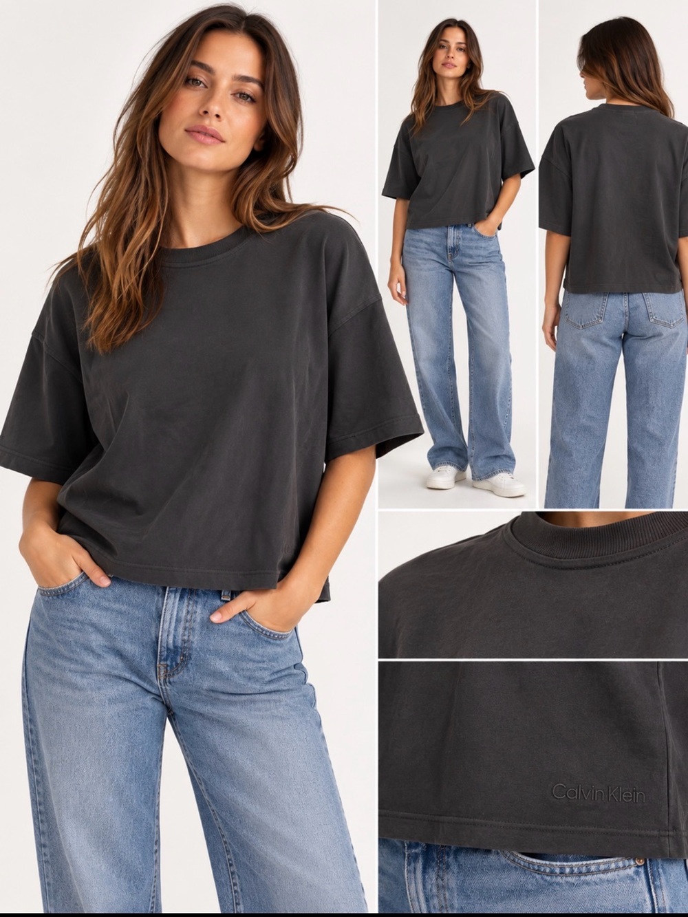Calvin Klein Kids Black Short-Sleeve Crew Tee